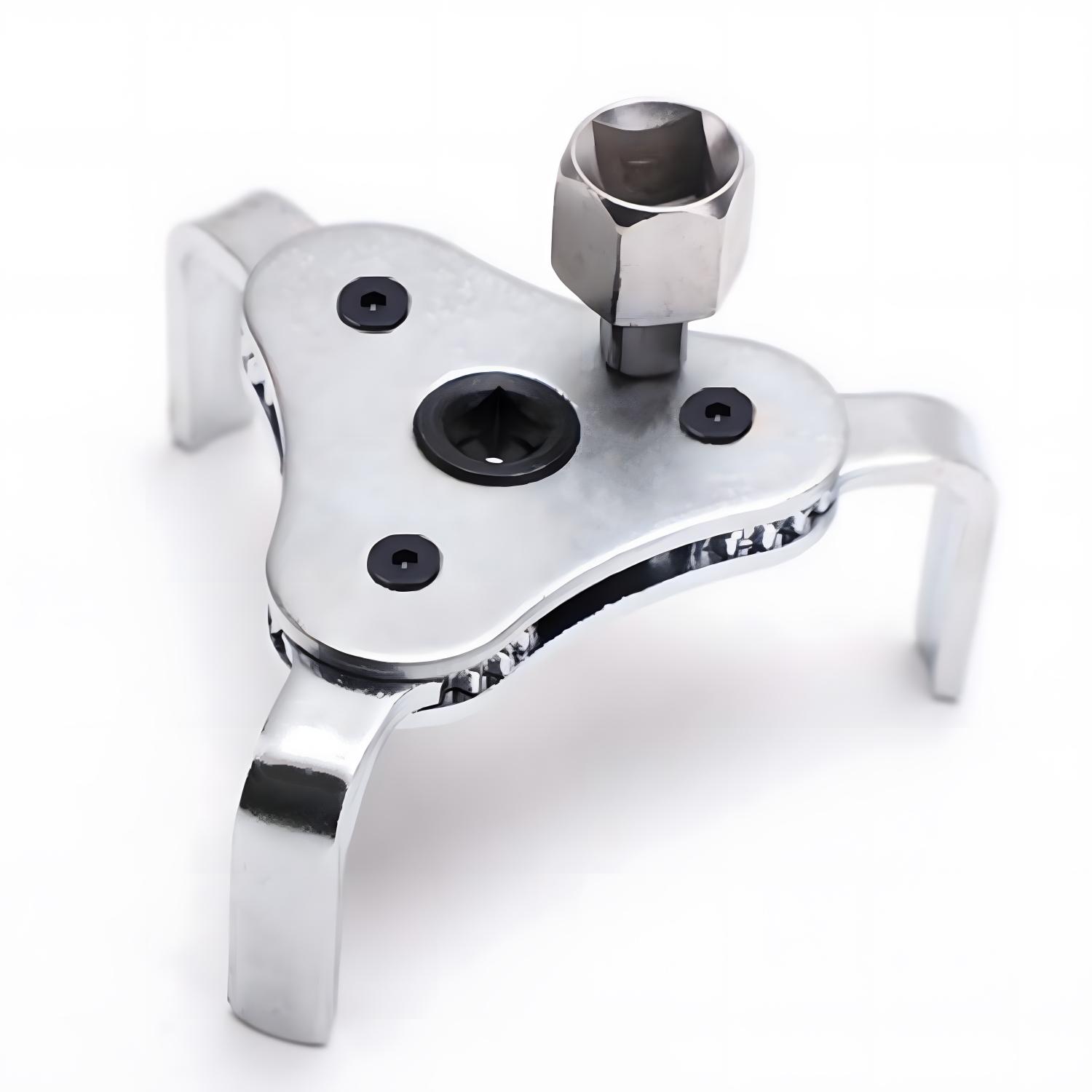 Universal Three-Jaw Oil Filter Wrench Adjustable 55-115mm Car Repair And Maintenance Three-Claw Oil Filter Removal Tool