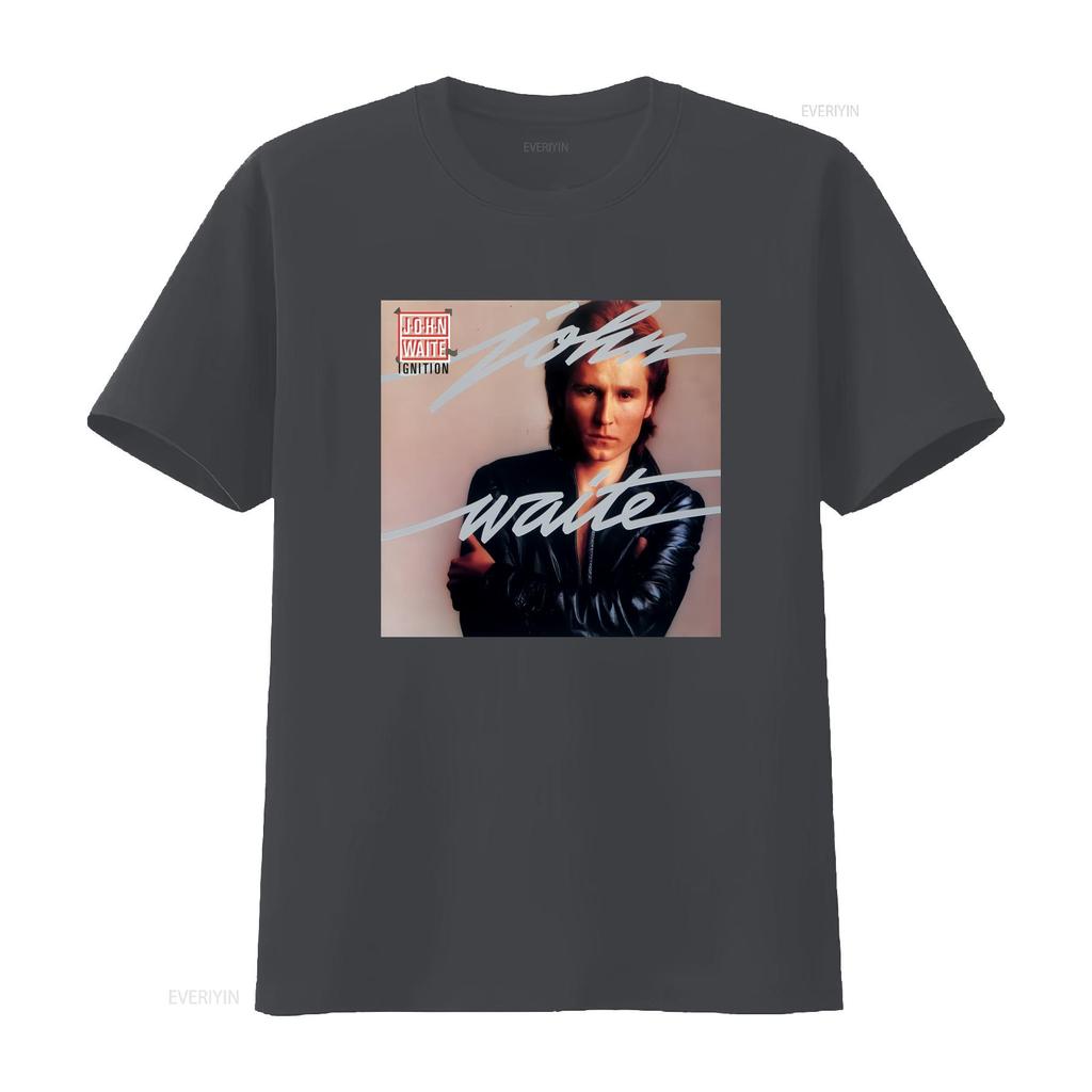 John Waite Album Cover T Shirt Black Size S 5XL COTTON HE97 Vintage Washed Designer Clothes Breathable Comfortable Streetwear