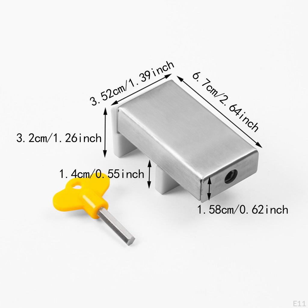 Sliding Window Lock Kids Windows Blocker Home Security, Professional, with Key Easy To Install