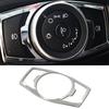 For Ford Escape 2013- Chrome Titanium Headlight Switch Control Frame Cover