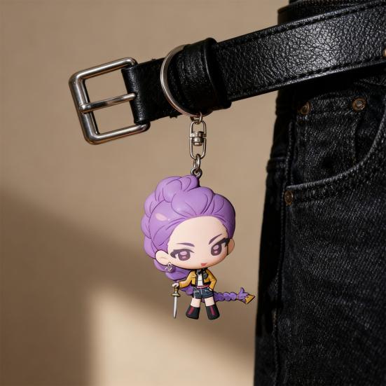 Korean Pop Anime Charm Girl Troupe Pendant Keychain Charm Collectible Cute Backpack Charm for Car Keys Bags Phones Fans Gift