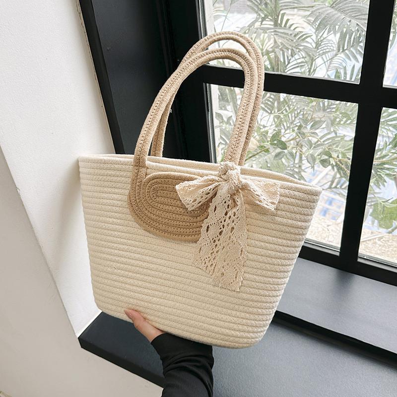 Stylish Large Capacity Woven Tote Bag For Women Perfect For Summer Casual Outings