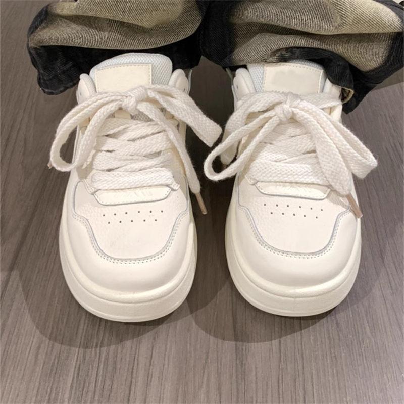 Milk Fufu Platform Women's New Casual Women's Shoes Autumn Campus Style Versatile Sweet Board Shoes Children