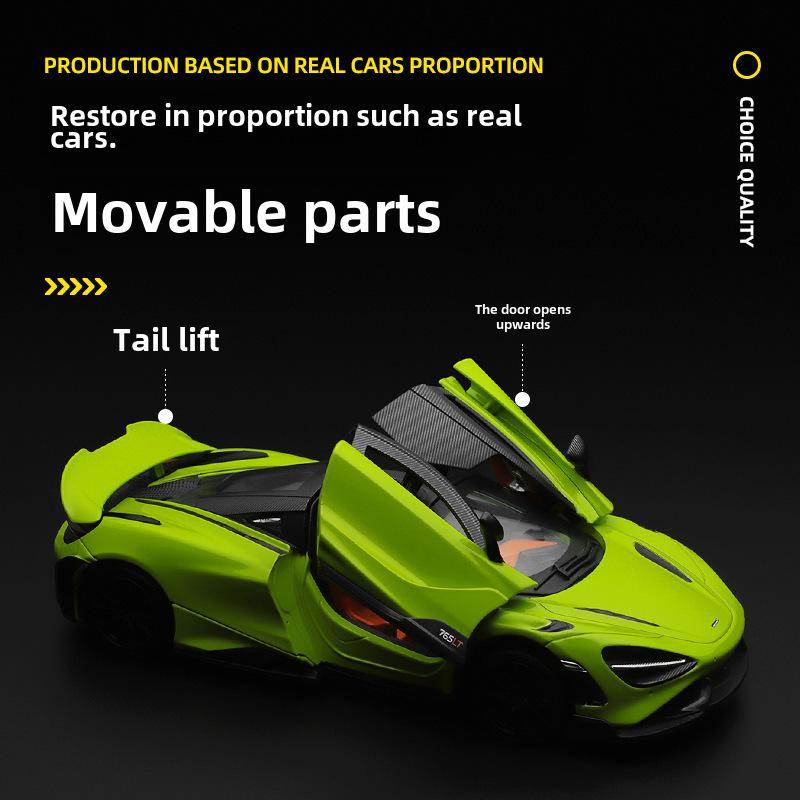 1:24 McLaren 765LT Alloy Model Car – Trendy Collectible Ornament, Popular On Douyin