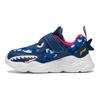 Li Ning Infantil Disco Voador Confortável Versátil Antiderrapante Absorvente de Choque Resistente ao Desgaste Sapatos Casuais Sapatos Casuais Infantis Azul Branco YKNS082-5