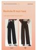 Women's Urban Wool Blend Fleece-Lined Wide-Leg Trousers: Autumn 2025 Bestseller for Comfortable Casual Commutes