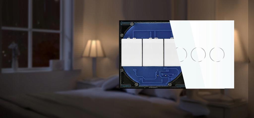 Touch Switch BLACK 1-circuit ZigBee TUYA RTX SH