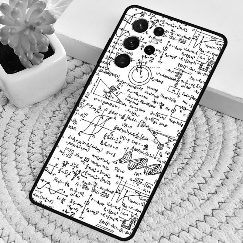 Math Formulas Equations Funny Silicone Phone Case For Samsung Galaxy note 10 pro S26 S25 S24 S23 S22 S21 Plus Ultra Capa Cover