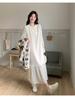 2025 Trendy French Printed Vest & Hollow Long Skirt Set: Sweet, Gentle Two-Piece Dress Suit