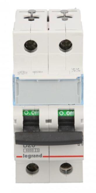 Wyłącznik Nadprądowy 2P B 20A 6Ka Ac S302 Tx3 403388