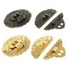 1PC Oval Box Latch Clasp Antique Decorative Hasp Latch with Screws for Jewelry Gift Wine Box Toolbox Suitcase Kitchen Furniture