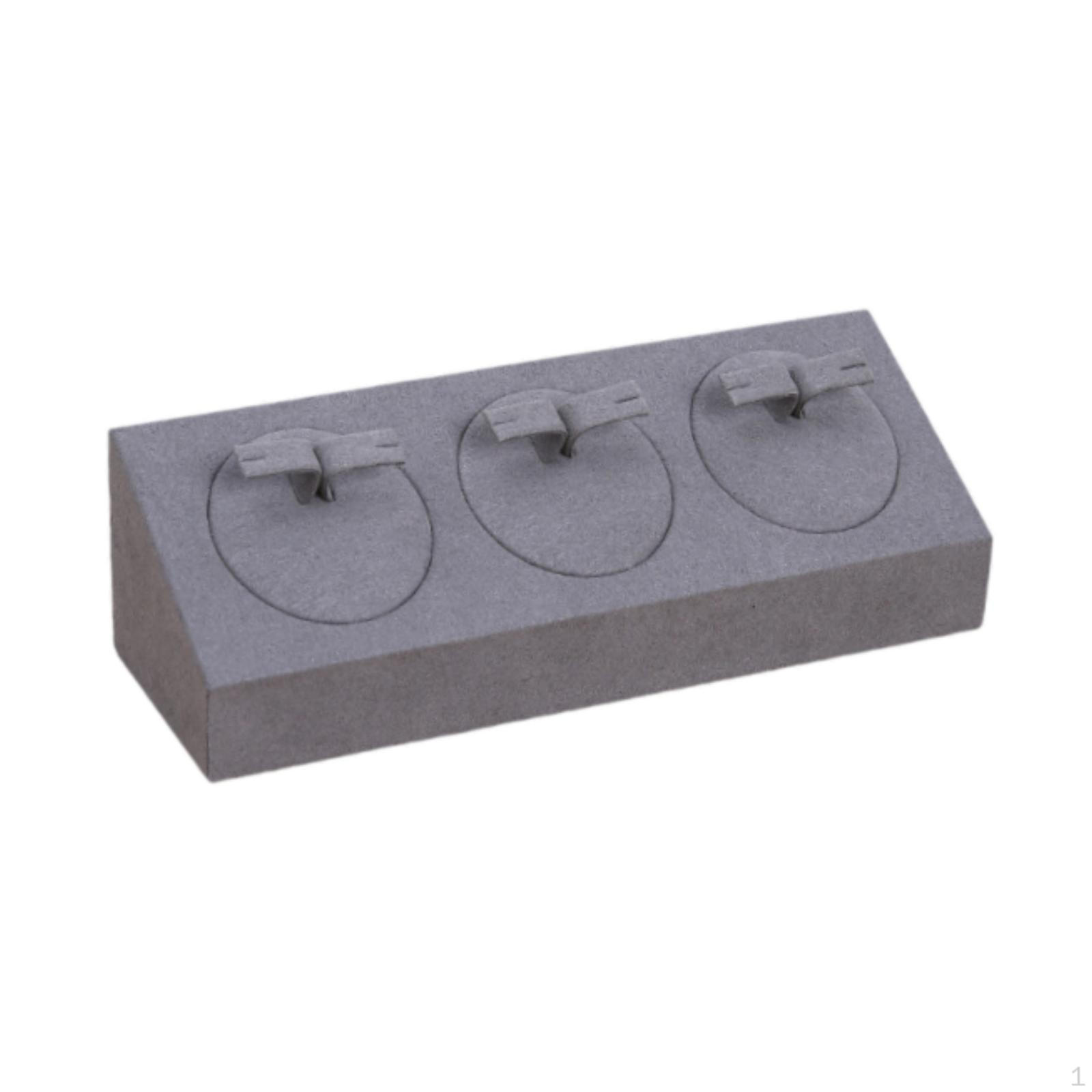 

Earring Display Rack Jewelry Organizer 3 Positions for Countertop Use серый