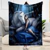 Gothic Style Blanket Ultra-Soft Perfect for Office Bedding Couch All-Season Use Playful Design Gifts For Family Or Friends