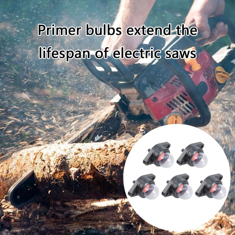 5 Stück Vergaser Primer Birne Ersatz Primer Birne für 358351082 358351161 530047213 530071835 358351181 Kettensägen