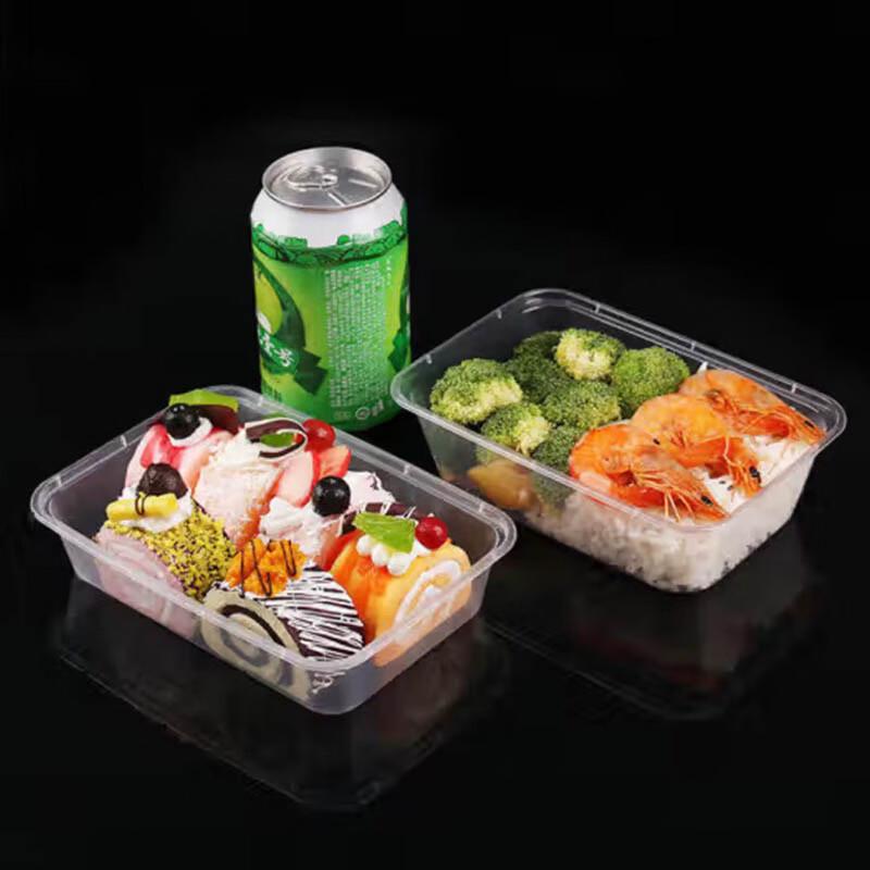 Disposable Transparent Plastic Food Containers with Lids