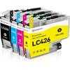 TRAHOO-LC426 Compatible Ink Cartridge for Brother Cartridge LC426 LC-426 LC426VAL LC-426XL Compatible for Brother MFC-J[J1014]