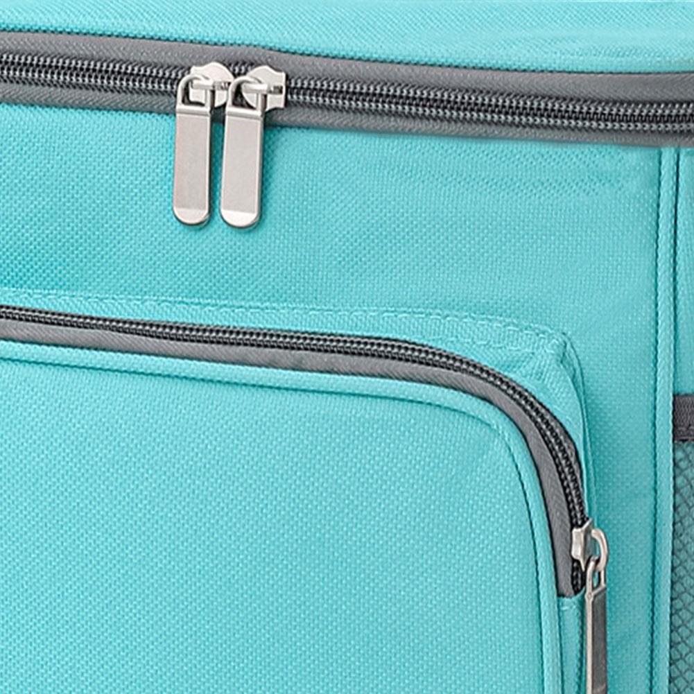 Insulated Lunch Bag Wide-Open Cooler Bag Large Capacity Picnic Organizer Bag Adjustable Shoulder Strap for Picnic Hiking Beach