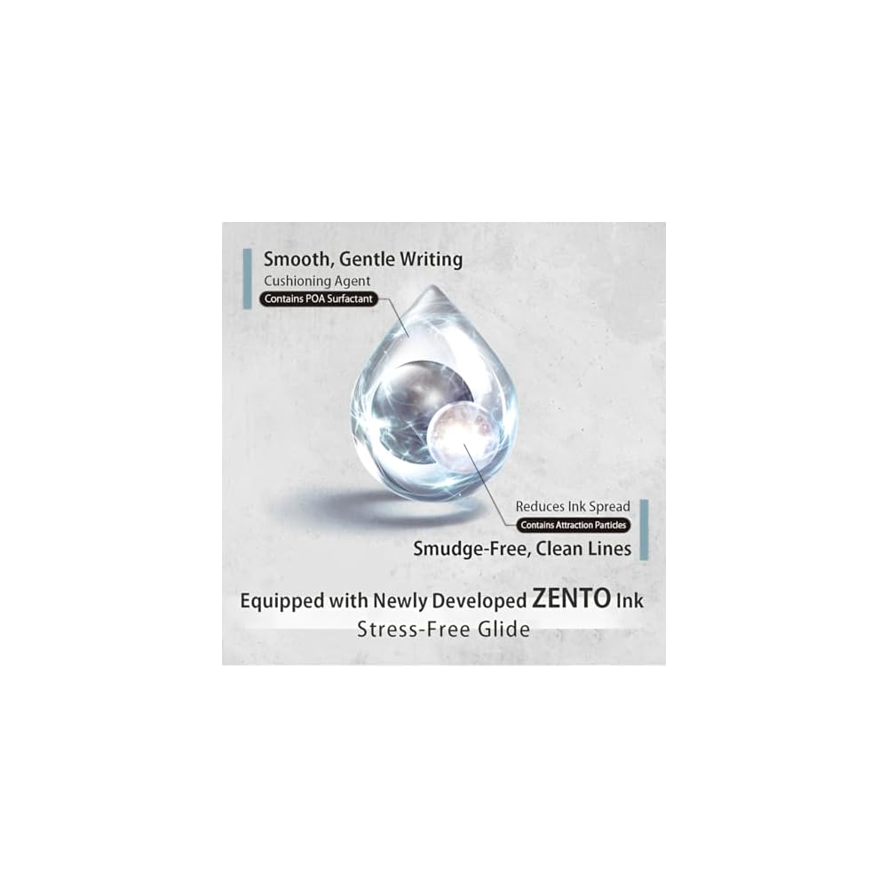 Uni-ball Zento Signature Modell 0,5 mm Metallic Schwarz Gelstift