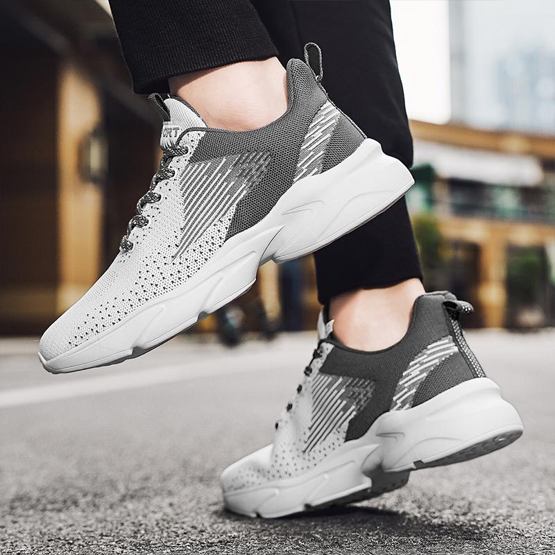 Men Sneakers Flying Weave Sports Shoes Women Comfortable Running Shoes Outdoor Man Athletic Shoes