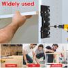 Shelf Pin Jig 1/4 Inch Aluminum Alloy Shelf Pin Drilling Guide 32mm Spacing Woodworking Straight Hole Drilling Jig Hardware