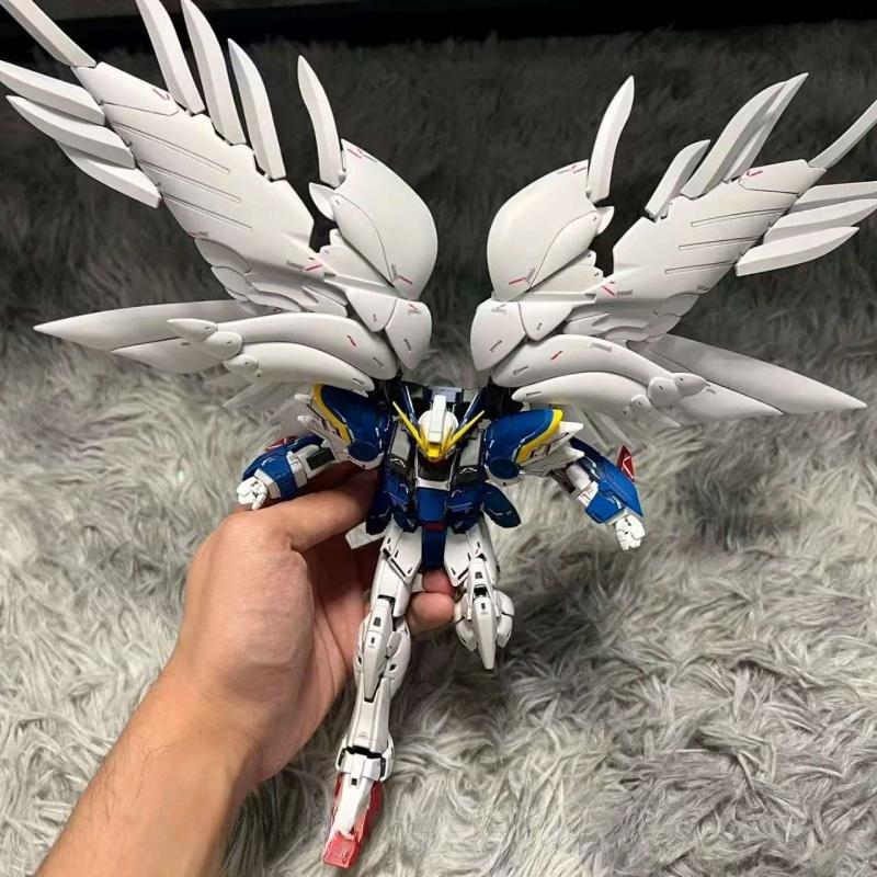 Hg 1/144 Wing Zero Xxxg-00w0 Assembly Model Kit Collection Figure Animation Peripheral Toy Ornament Desktop Decorations Gift