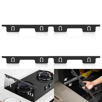2 Pièces Protection d'Écart de Cuisinière en Acier Inoxydable Réutilisable Cache-Écarts de Cuisinière Extensible Remplisseur d'Écarts de Cuisinière pour Accessoires de Cuisine Domestique