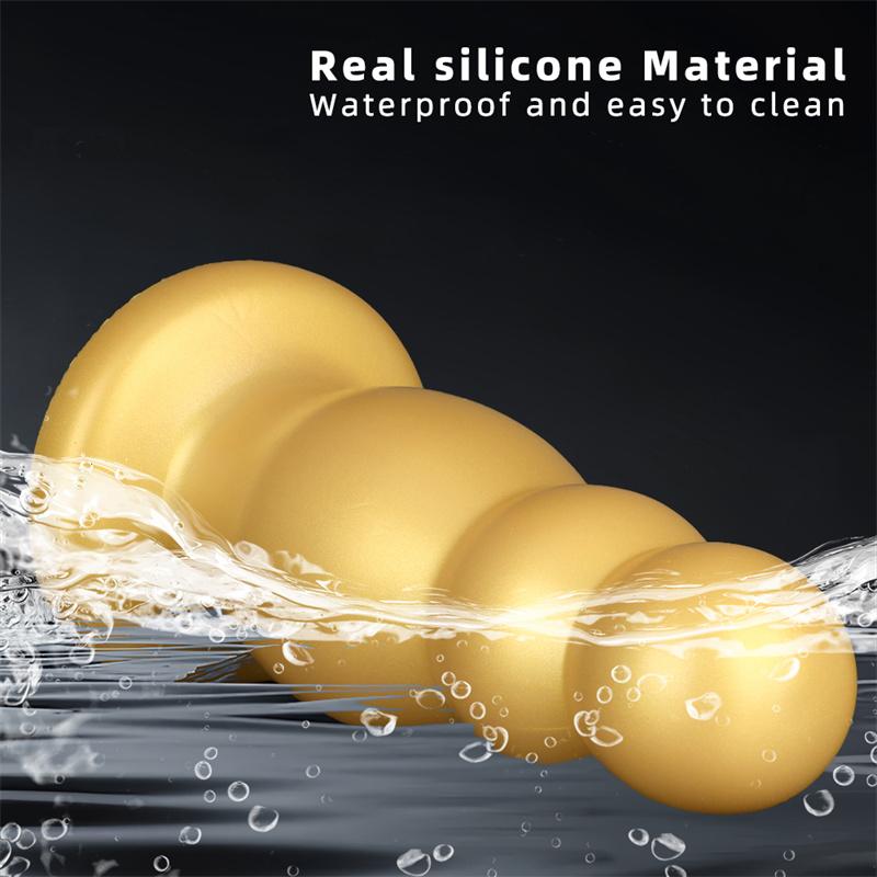 9cm Golden Silicone J Dildo Giant Dildo Anal Plug Fisting Supplies Extra Large Super Thick Adult Supplies