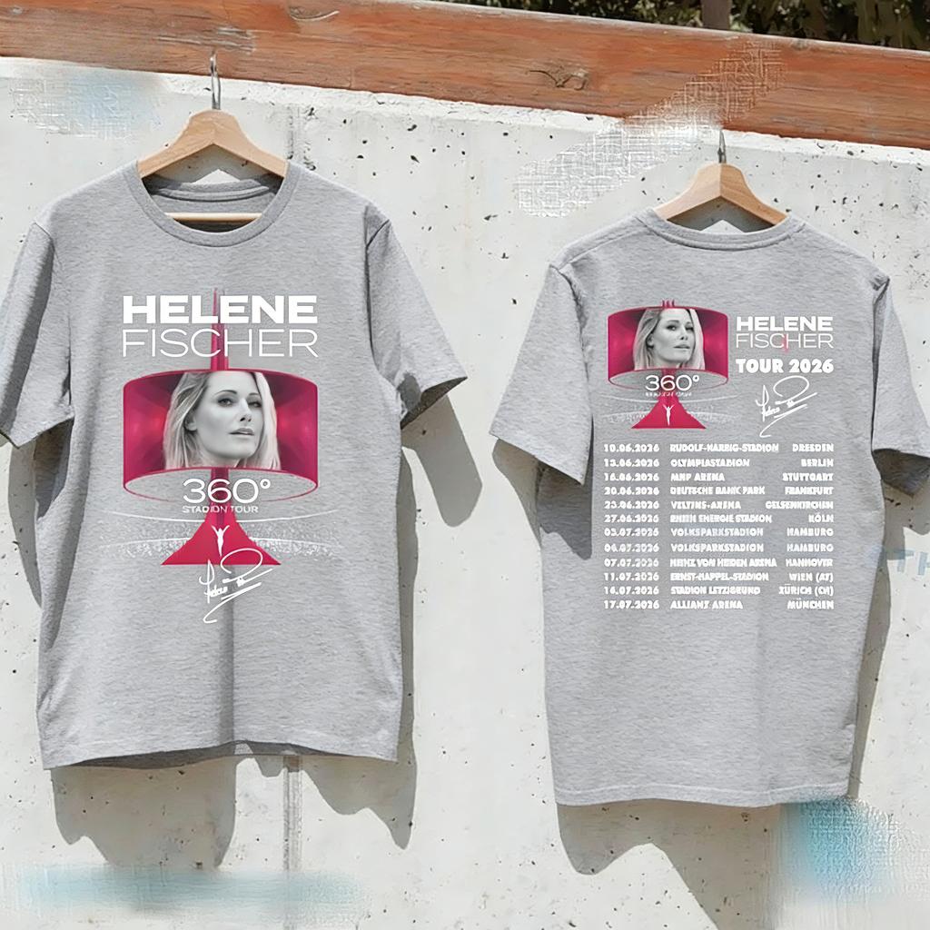 Helene Fischer 360° Stadium Tour 2026 Tshirt  Fans Gift for The Band  Colorful Streetwear Style of Music Y2k Ins