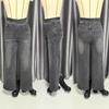 Damen Neue Denim Schlaghose Hohe Taille Dünn Mehrere Taschen Gerade Locker Lässige Hose