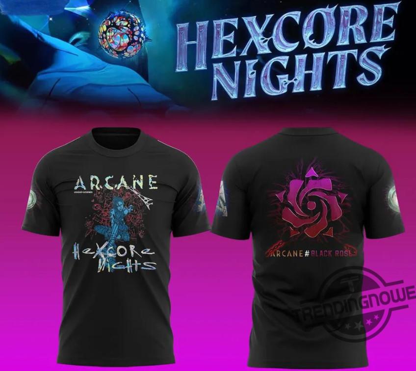 Hexcore Nights Arcane 2026 Unisex 3D Tshirt Fullsize Xs-5Xl XXL