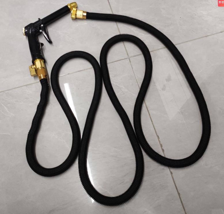 High-Pressure Car Wash Gun Set with Metal Extension and Rubberized Handle