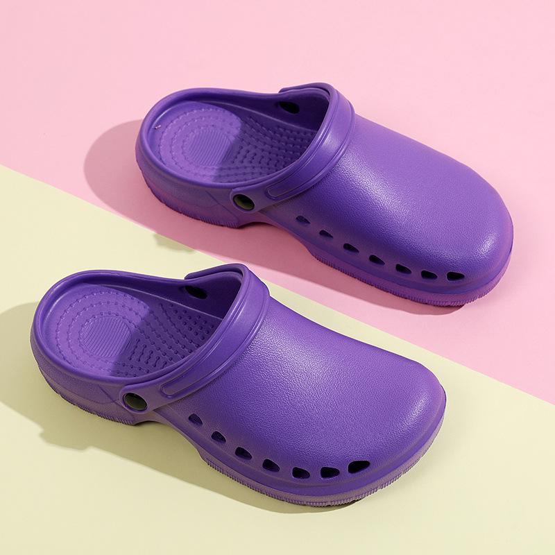 Operating Room Non-Slip Soft Bottom Clogs: Durable Baotou Shoes for Doctors, Nurses, and Cleanroom Labs