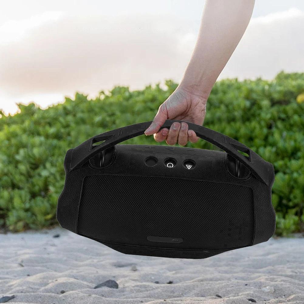Husă de Protecție din Silicon pentru Boxă Portabilă BT JBL Xtreme 4, Rezistentă la Șocuri, cu Mâner, Husă de Călătorie Portabilă