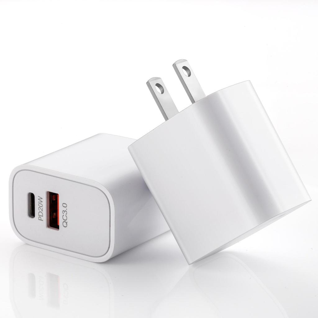 PD20W 3C Certified Charger for iPhone - Fast Charging QC3.0 Mobile Phone Charger