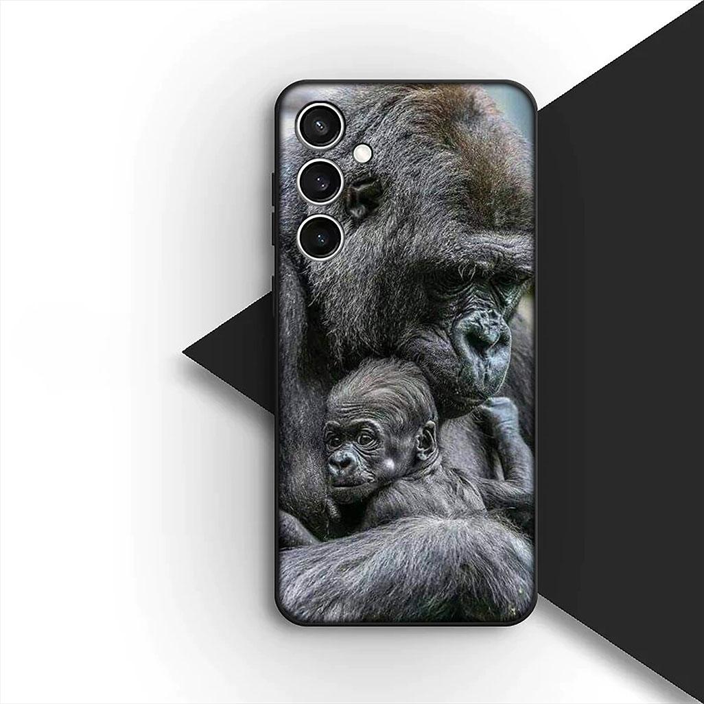 

Cover for Samsung Galaxy S20 S22 S21 FE Ultra Plus A07 A17 A15 A16 A25 A57 A37 Casing Phone Case Animal Monkey Gorilla Ape Baby Galaxy S22+ 5G