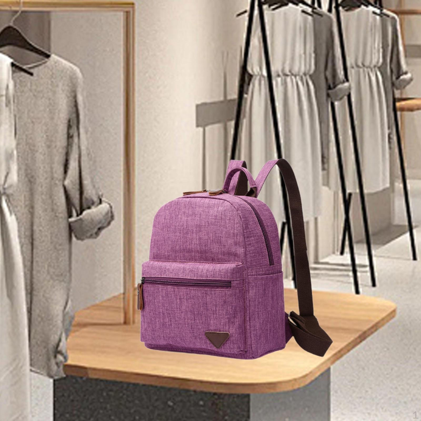 

Женский рюкзак с регулируемым ремешком, школьная сумка для работы, поездок, активного отдыха фиолетовый