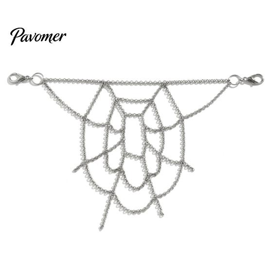 Durable Alloy Chain Gothic Spider Web Trouser Chain, Punk Jeans Pants Hip Hop Body Decorative Jewelry Clothing Accessory for Men Women Lightweight