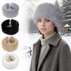 1Pc Hatless Warm Hat Windproof Hat Hoop Fashion Acrylic Fiber Hair Accessory Plush