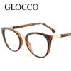 Fashion Cat Eye Leopard Eyeglasses Anti Blue Light Optical Glasses Elegant Luxury Brand Reading Eyewear Plus 0 to +6 0