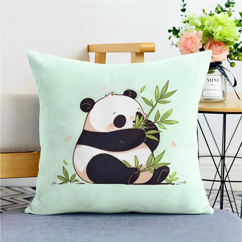 

Наволочка с изображением бамбуковой панды для украшения общежития, офиса, гостиной, дома 40x40cm