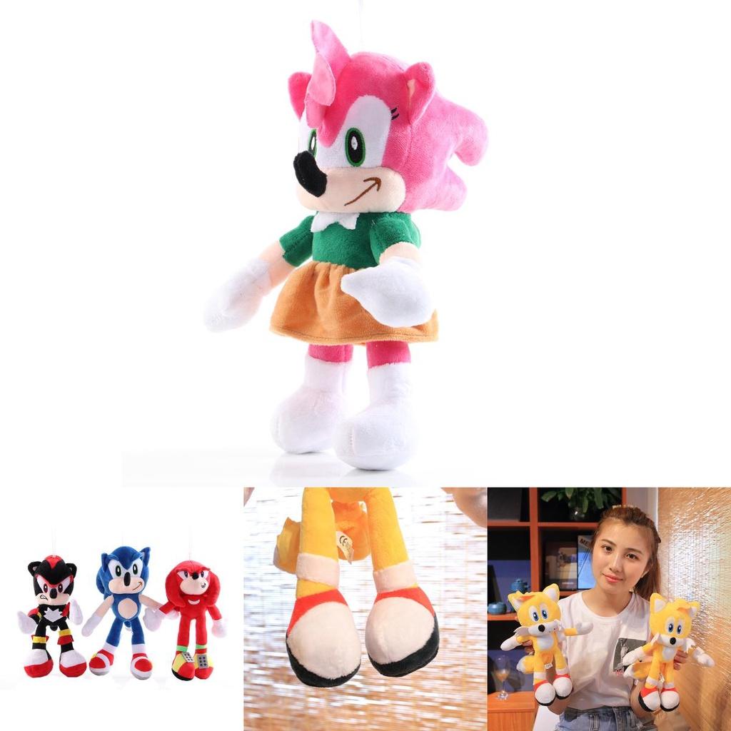 Adorable 28cm Sonic The Hedgehog Shadow Amy Rose Knuckle Tail Plush Toy For All Ages