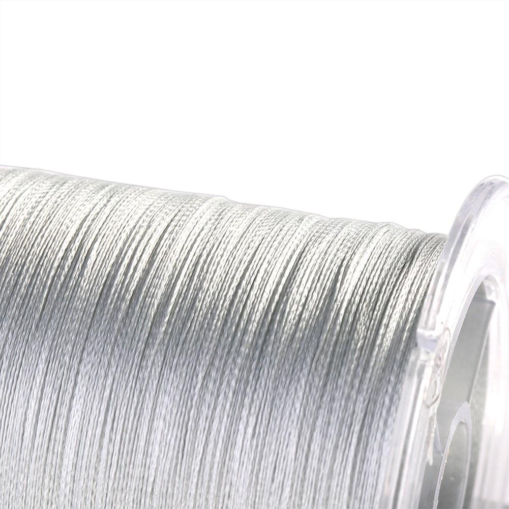 300m PE 4 Strands Super Strong Fishing Lines Multi filament Fish Rope Cord Grey (0.6)
