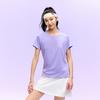 Anta Training Short Sleeve Knitted Top Summer T-Shirt Women tops Phoenix-Dance-Purple 962627116-3