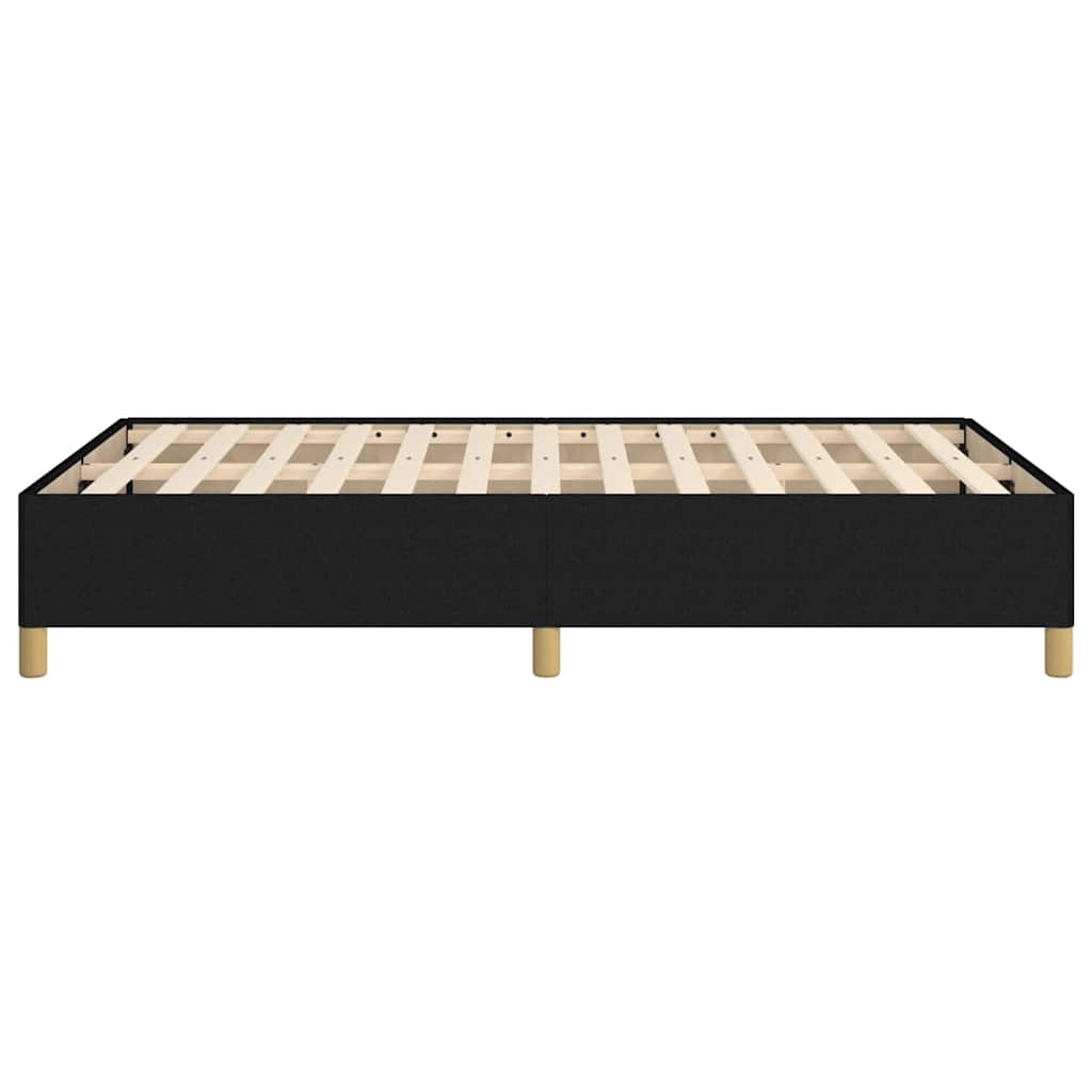 Vidaxl Bettrahmen Ohne Matratze, Schwarz, 120X190 Cm, Stoff