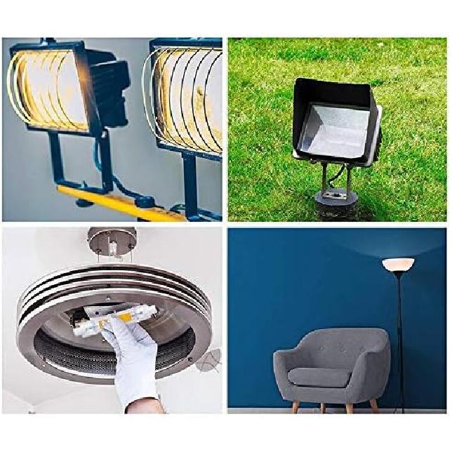 CTKcom 78 Mm/3.1 In R7S LED Bulb (2 Pack) 120V 10W White 6000K T3 J Type Halogen Bulb Replacement 100W Halogen Bulb Equivalent Double Ended