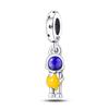 Generation Mysterious Galaxy Exploration Astronaut Sterling Silver 9 Charm Diy Bracelet Necklace Jewelry Handmade