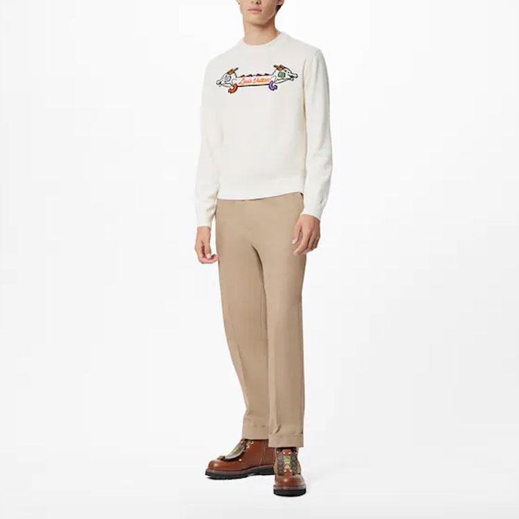 Louis Vuitton Bluza męska X Nigo2 SS22 Biała 1A9GO3
