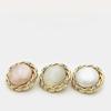 10Pcs/lot 18-25mm Fashion Pearl Diamond Button Metal Retro Fried Dough Twists Sweater Suit Women's Decorative Button