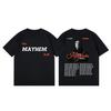 Lady Gaga The Mayhem Ball Tour 2026 T-Shirt Herren Damen Mode Vintage Kurzarm T-Shirts Sommer Lässig Locker Baumwolle T-Shirts