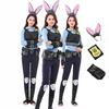 Judy Rabbit Police Officer Anime Cosplay Costume for Halloween Festival